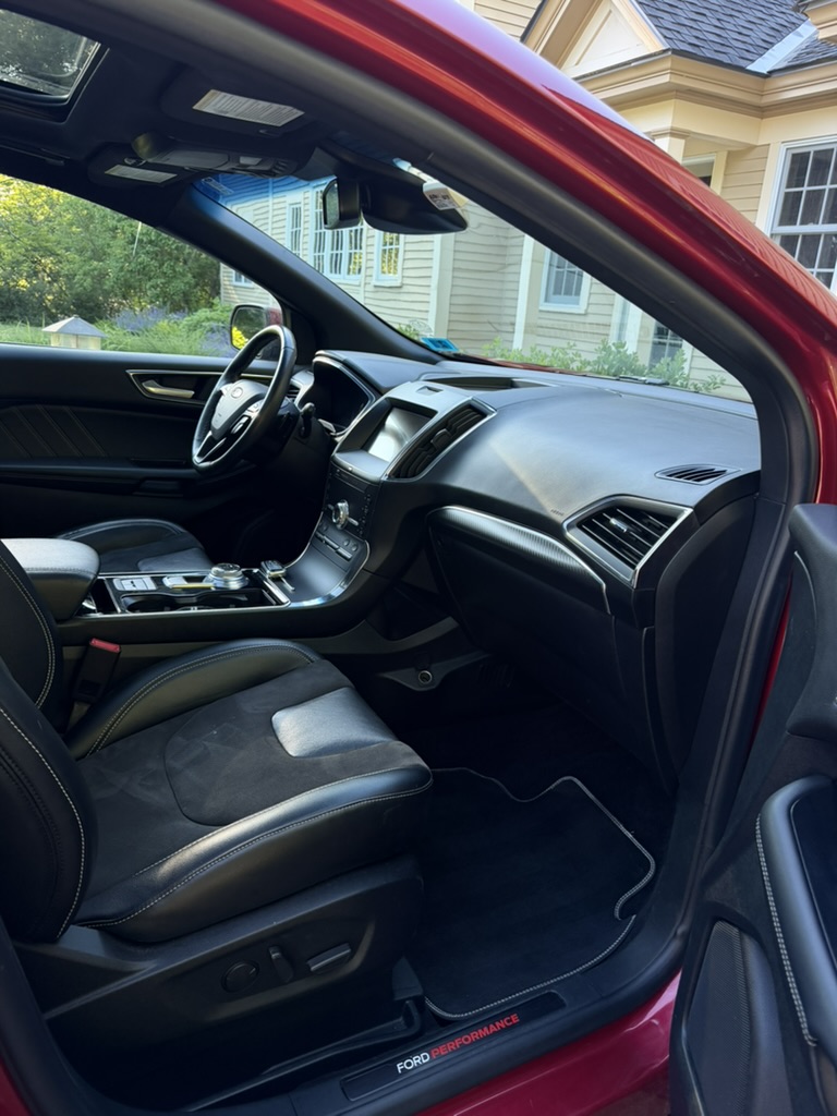 Ford Performance interior detail, wide angle