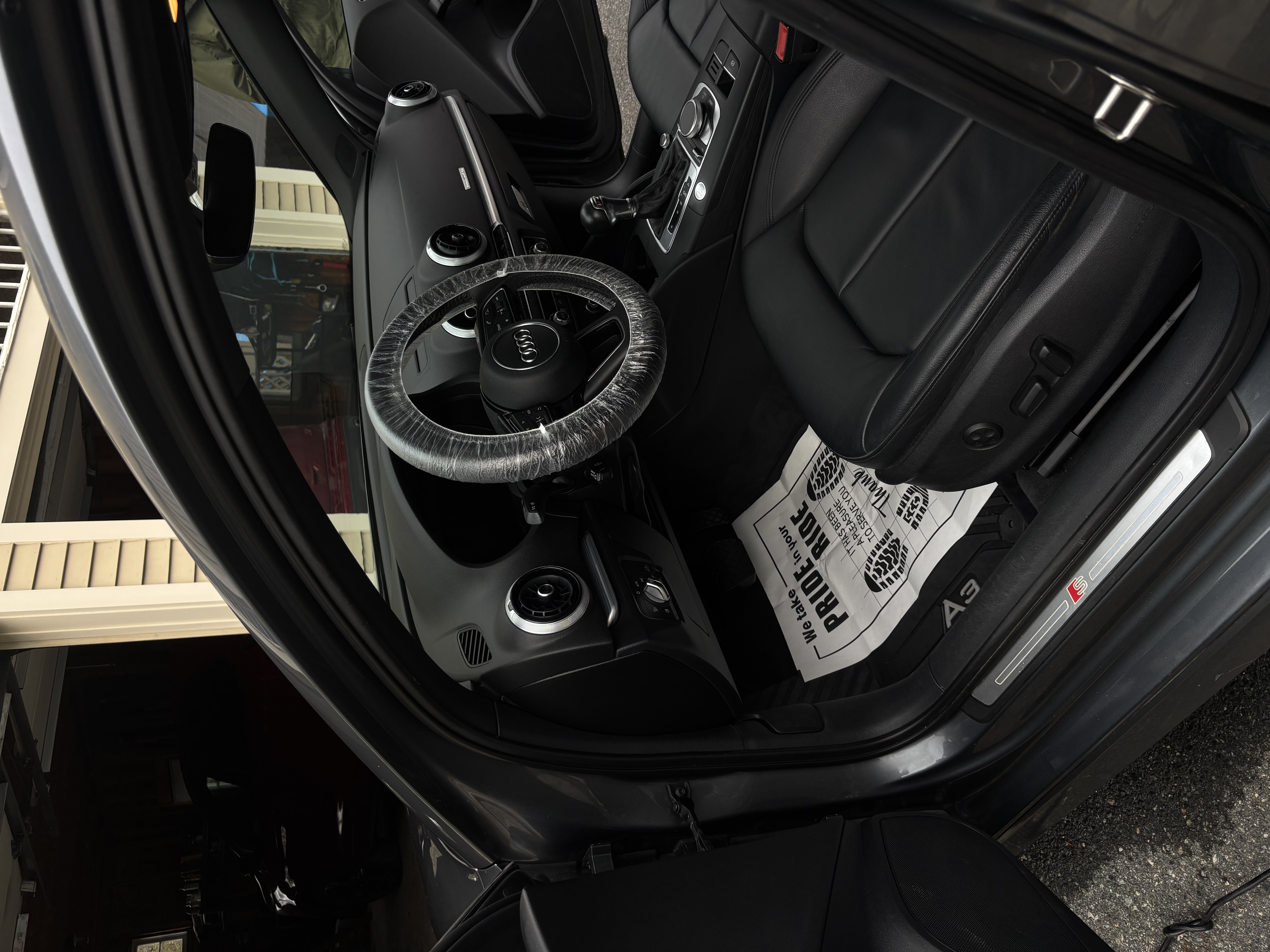 Audi interior dashboard detail