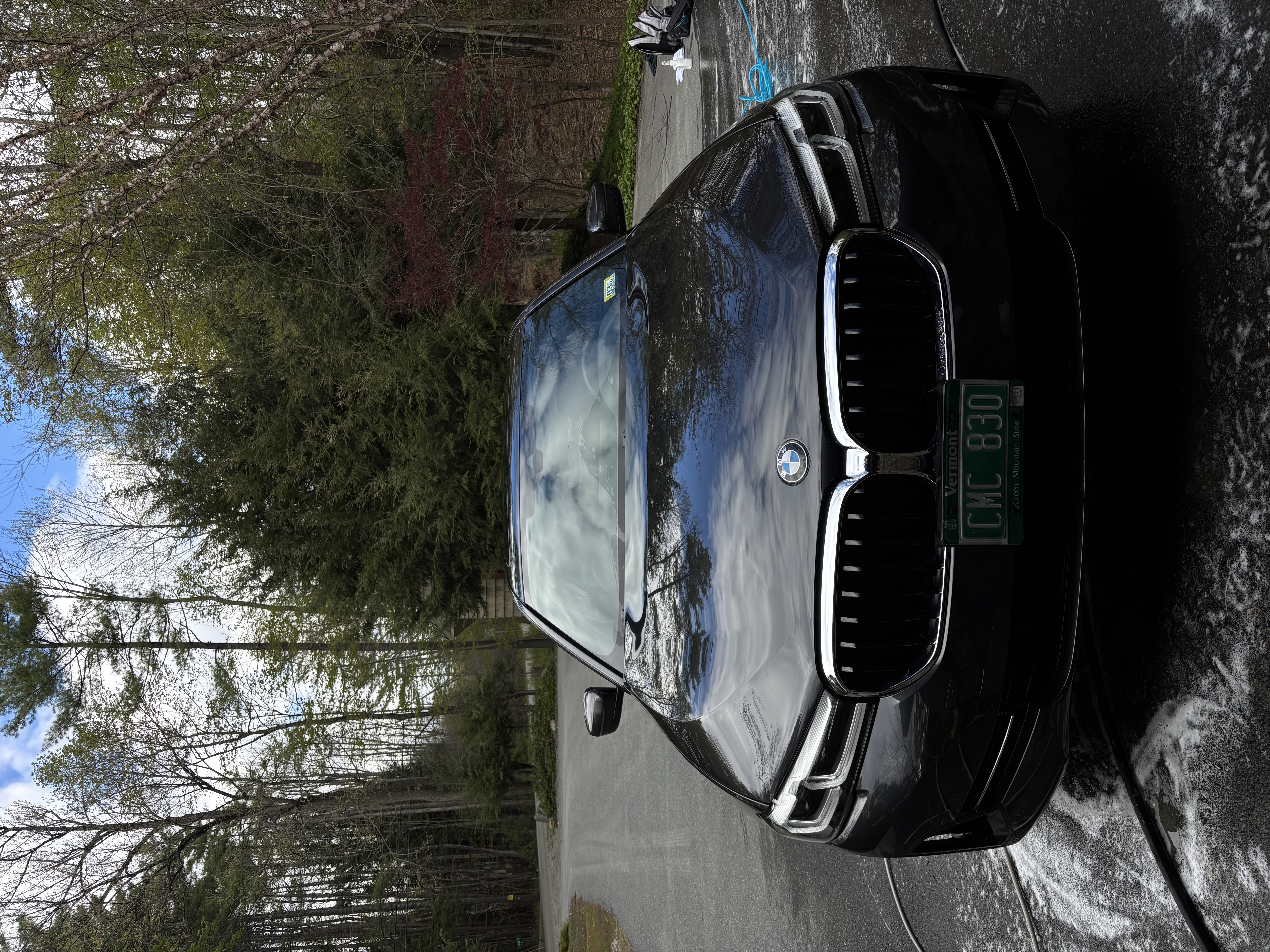 Black BMW exterior detail